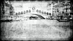Canal Grande e ponte di Rialto (antichizzata)