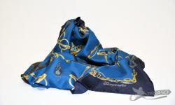 Foulard tessuto Twill seta 100%, stampato con logo e scritta  EUROGENDFOR