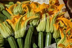 Zucchine al mercato