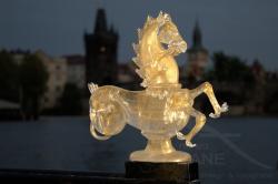 Cavallino in vetro di Murano realizzato da Pino Signoretto - Navalis 2010 - Praga