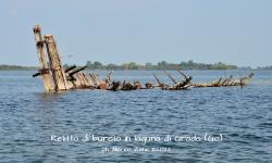 Laguna di Grado - Relitto di burcio (ripreso il 08/2022)