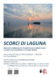Locandina mostra Scorci di Laguna - Opere di A. Mondi & N. Zane