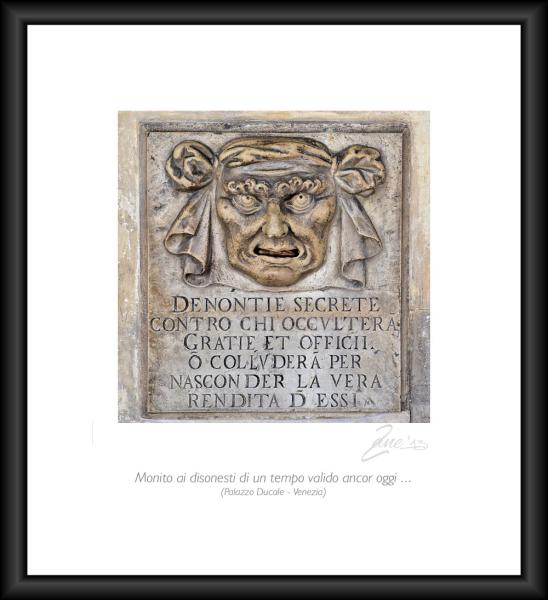 Monito ai disonesti di ogni tempo ...