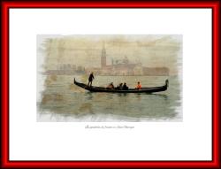 In gondola davanti a San Giorgio