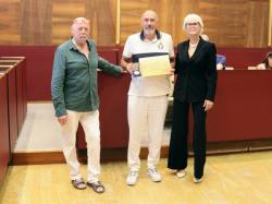 Consegna diploma e medaglia di partecipazione Exhibition Visual Art 2026  Con Stefania Cosma e Stefano Zanus