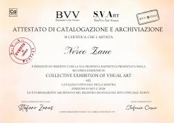 Attestato di catalogazione ed archiviazione