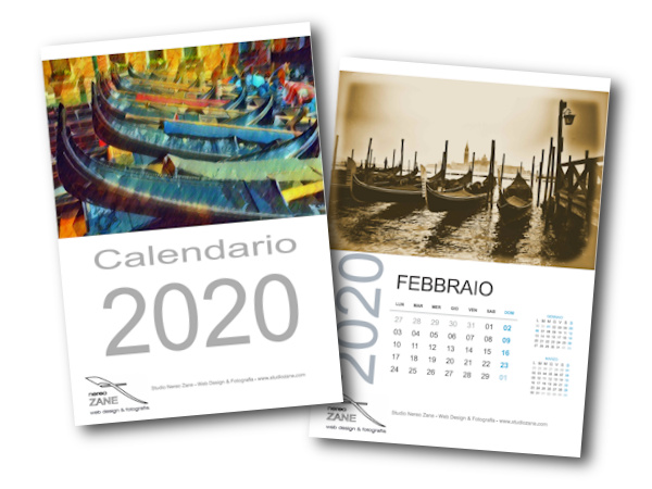 Calendario fotografico 2020 Leoni & Gondole Calendario fotografico 2020 Leoni & Gondole